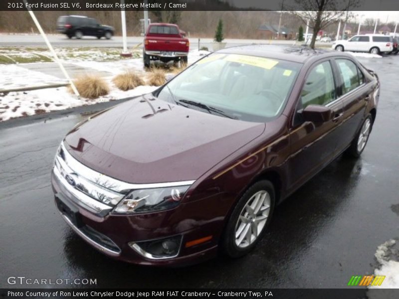 Bordeaux Reserve Metallic / Camel 2012 Ford Fusion SEL V6