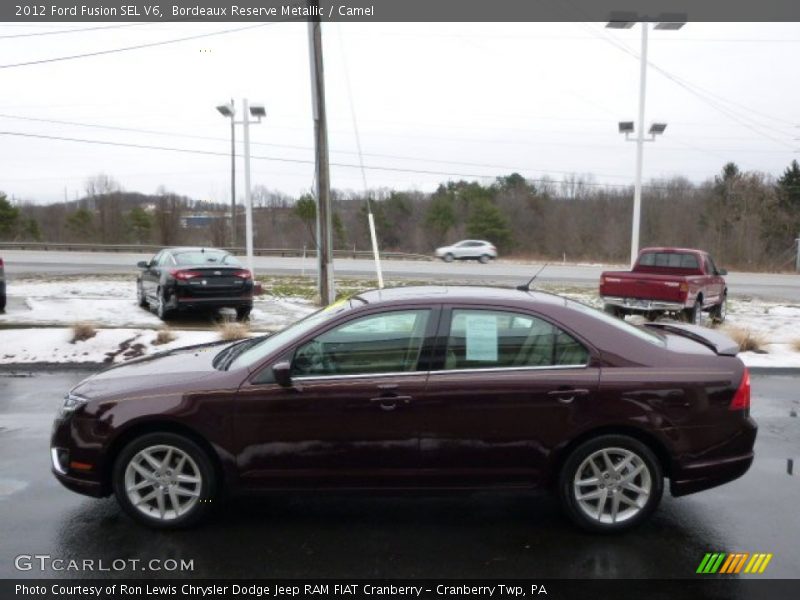 Bordeaux Reserve Metallic / Camel 2012 Ford Fusion SEL V6