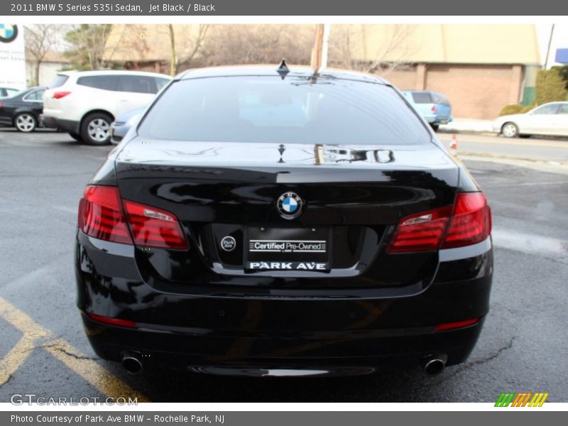 Jet Black / Black 2011 BMW 5 Series 535i Sedan