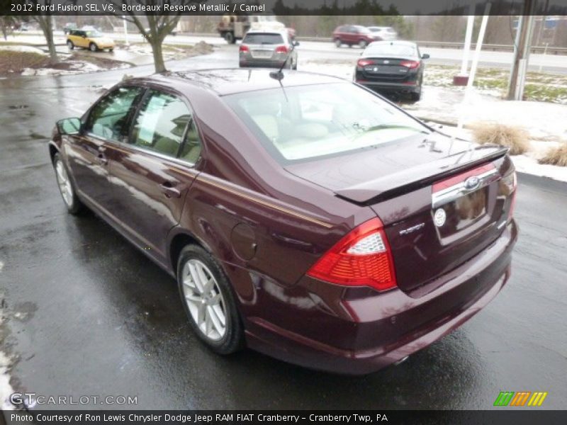 Bordeaux Reserve Metallic / Camel 2012 Ford Fusion SEL V6