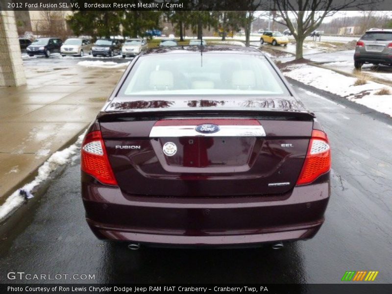 Bordeaux Reserve Metallic / Camel 2012 Ford Fusion SEL V6