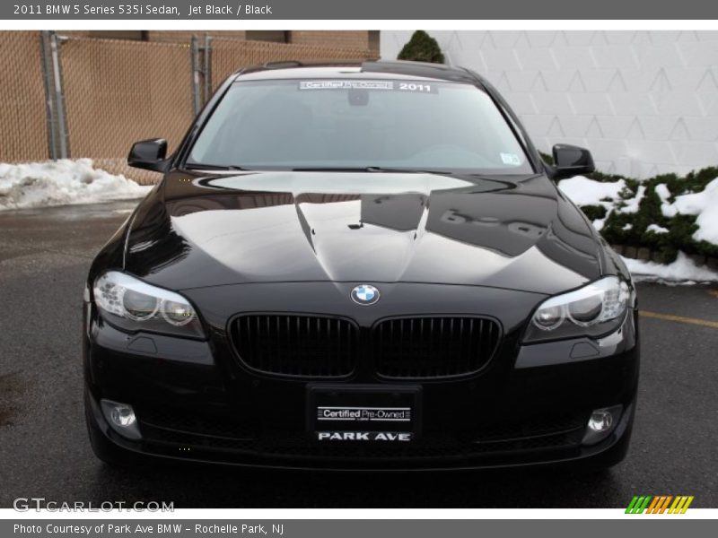 Jet Black / Black 2011 BMW 5 Series 535i Sedan