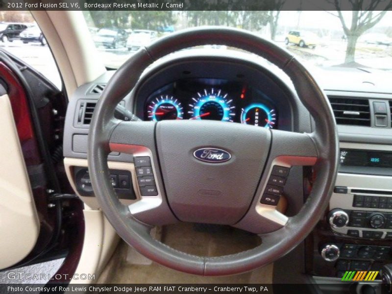 Bordeaux Reserve Metallic / Camel 2012 Ford Fusion SEL V6