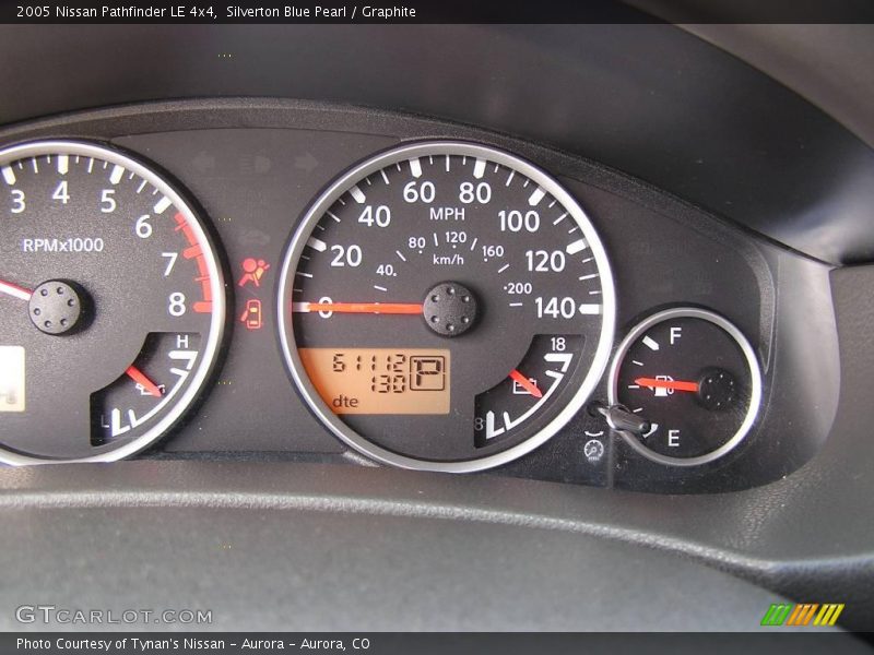 Silverton Blue Pearl / Graphite 2005 Nissan Pathfinder LE 4x4