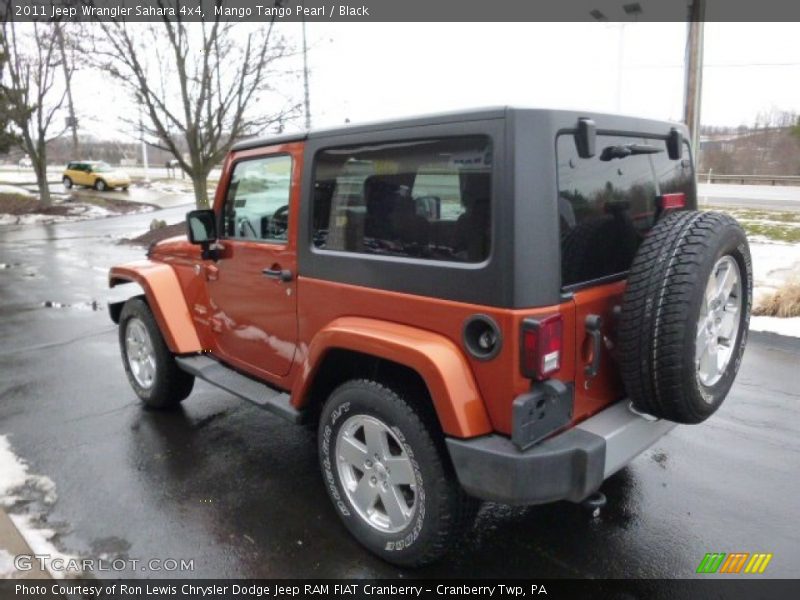 Mango Tango Pearl / Black 2011 Jeep Wrangler Sahara 4x4