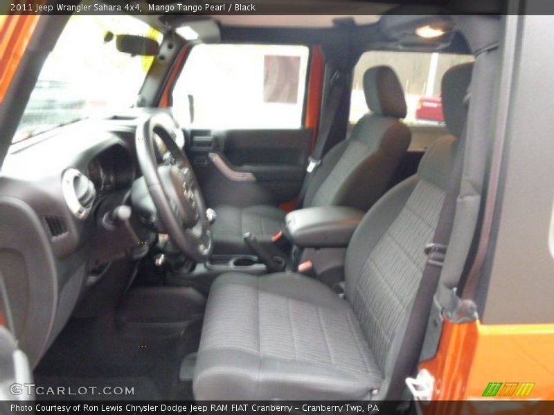 Mango Tango Pearl / Black 2011 Jeep Wrangler Sahara 4x4