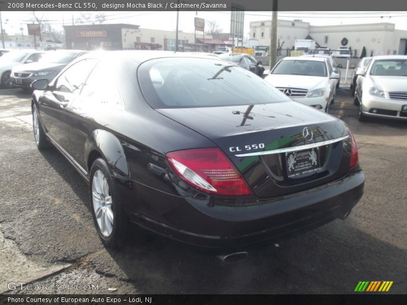 designo Mocha Black / Cashmere/Savanna 2008 Mercedes-Benz CL 550