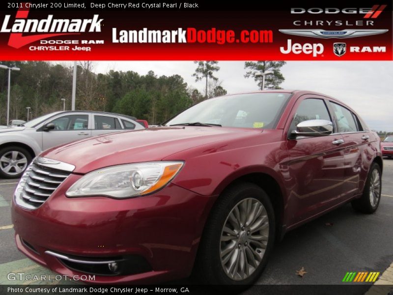 Deep Cherry Red Crystal Pearl / Black 2011 Chrysler 200 Limited