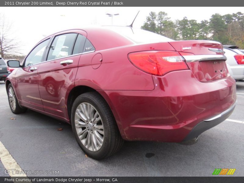 Deep Cherry Red Crystal Pearl / Black 2011 Chrysler 200 Limited