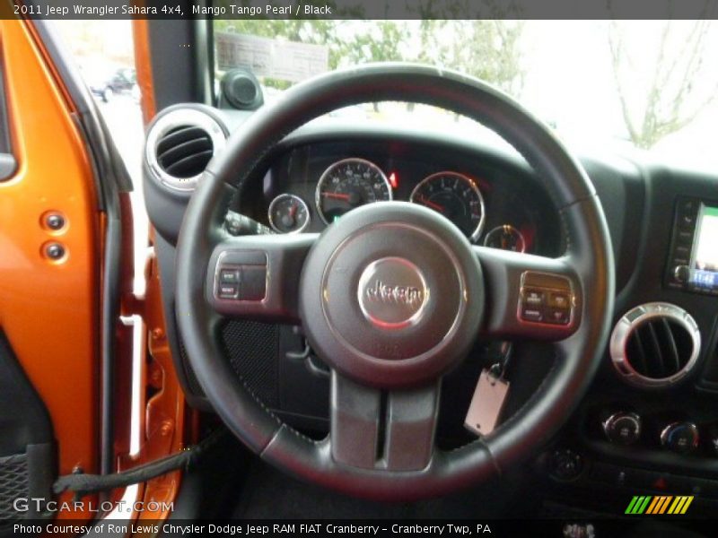 Mango Tango Pearl / Black 2011 Jeep Wrangler Sahara 4x4