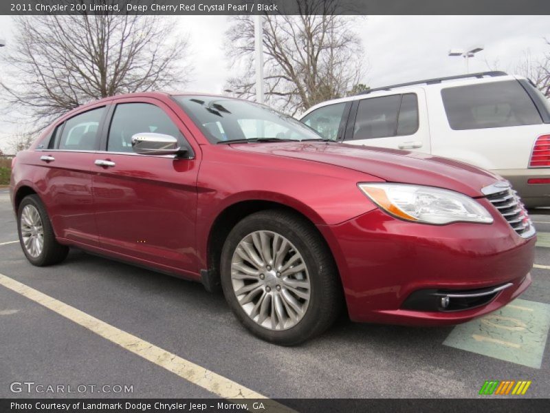 Deep Cherry Red Crystal Pearl / Black 2011 Chrysler 200 Limited