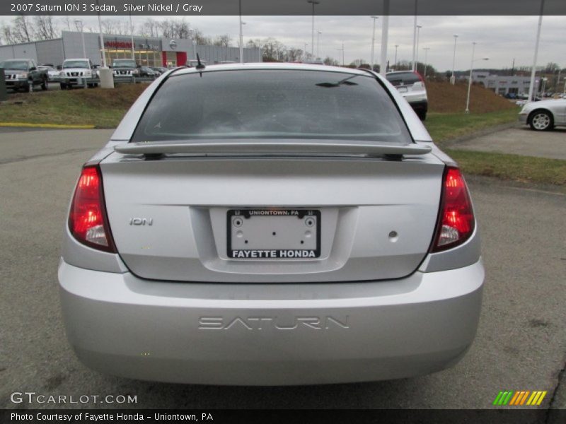 Silver Nickel / Gray 2007 Saturn ION 3 Sedan