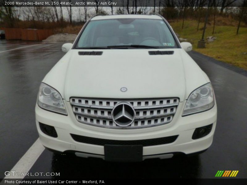 Arctic White / Ash Grey 2008 Mercedes-Benz ML 350 4Matic