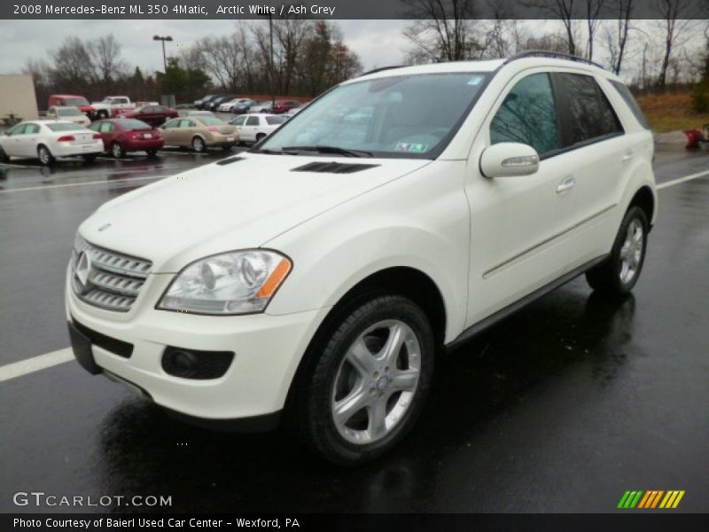 Arctic White / Ash Grey 2008 Mercedes-Benz ML 350 4Matic