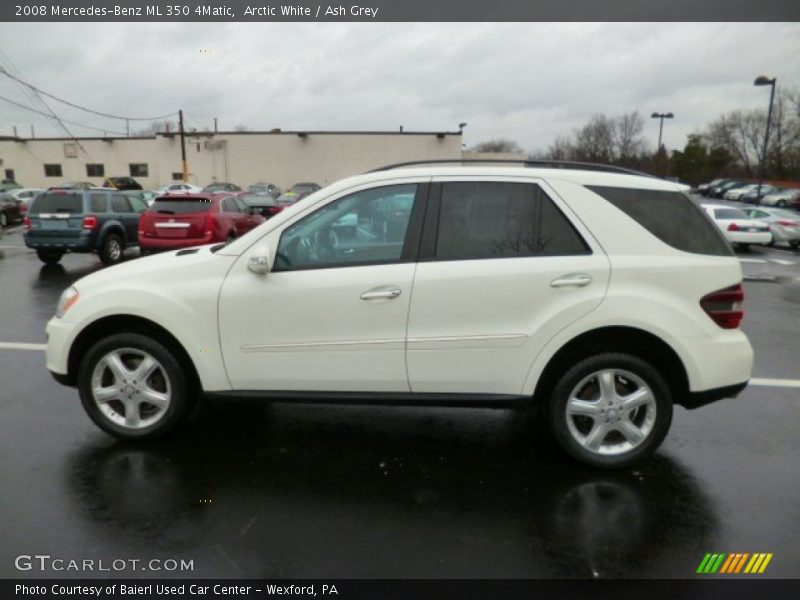 Arctic White / Ash Grey 2008 Mercedes-Benz ML 350 4Matic
