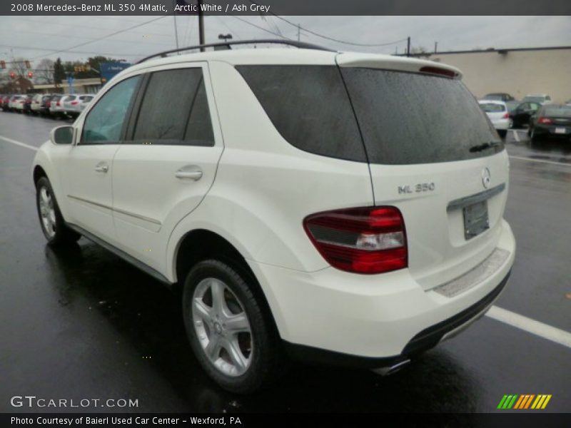 Arctic White / Ash Grey 2008 Mercedes-Benz ML 350 4Matic