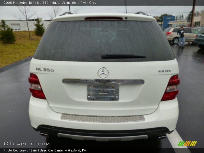Arctic White / Ash Grey 2008 Mercedes-Benz ML 350 4Matic