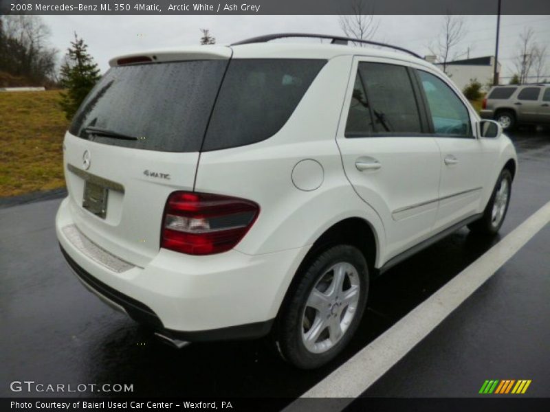Arctic White / Ash Grey 2008 Mercedes-Benz ML 350 4Matic