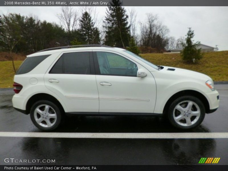 Arctic White / Ash Grey 2008 Mercedes-Benz ML 350 4Matic