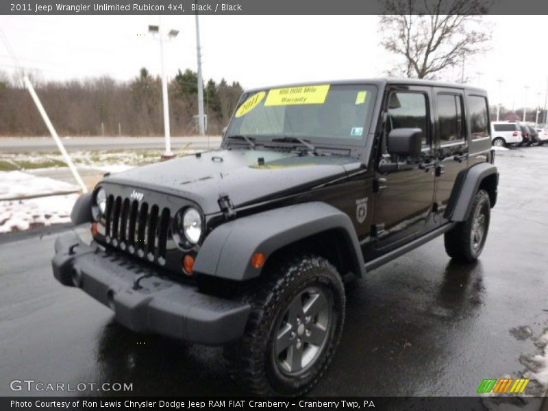 Black / Black 2011 Jeep Wrangler Unlimited Rubicon 4x4