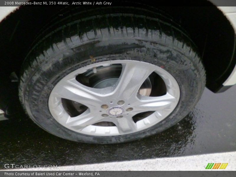 Arctic White / Ash Grey 2008 Mercedes-Benz ML 350 4Matic