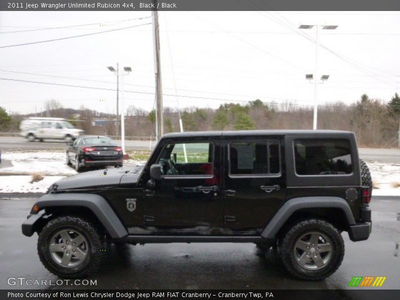 Black / Black 2011 Jeep Wrangler Unlimited Rubicon 4x4