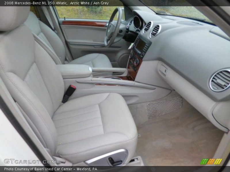 Arctic White / Ash Grey 2008 Mercedes-Benz ML 350 4Matic