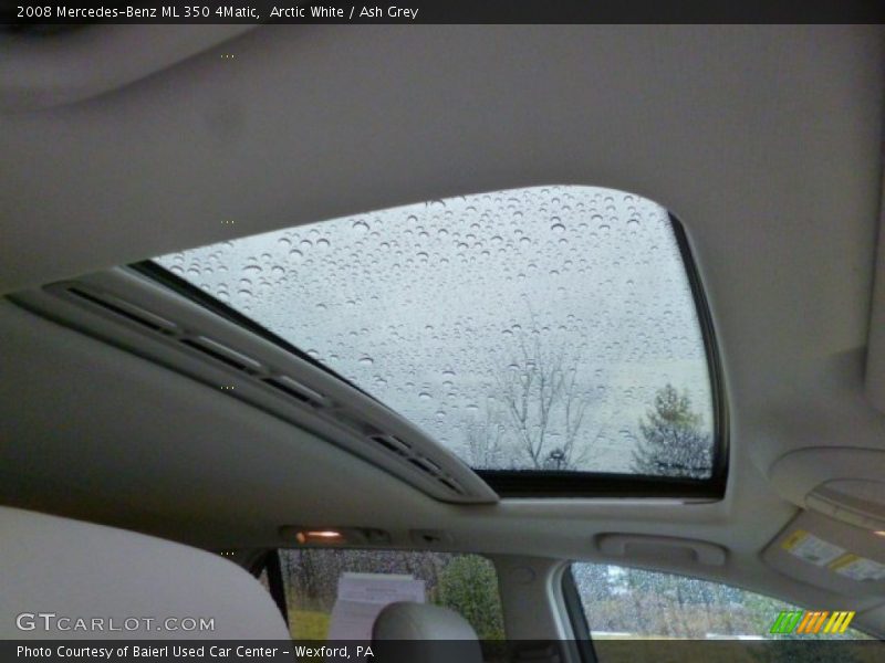 Arctic White / Ash Grey 2008 Mercedes-Benz ML 350 4Matic