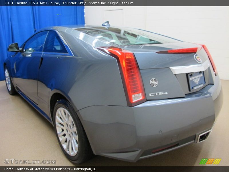 Thunder Gray ChromaFlair / Light Titanium 2011 Cadillac CTS 4 AWD Coupe