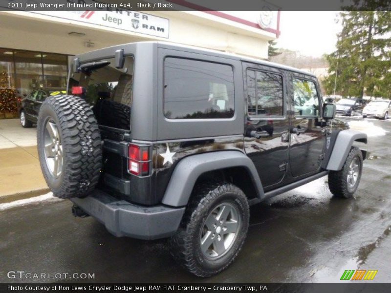 Black / Black 2011 Jeep Wrangler Unlimited Rubicon 4x4