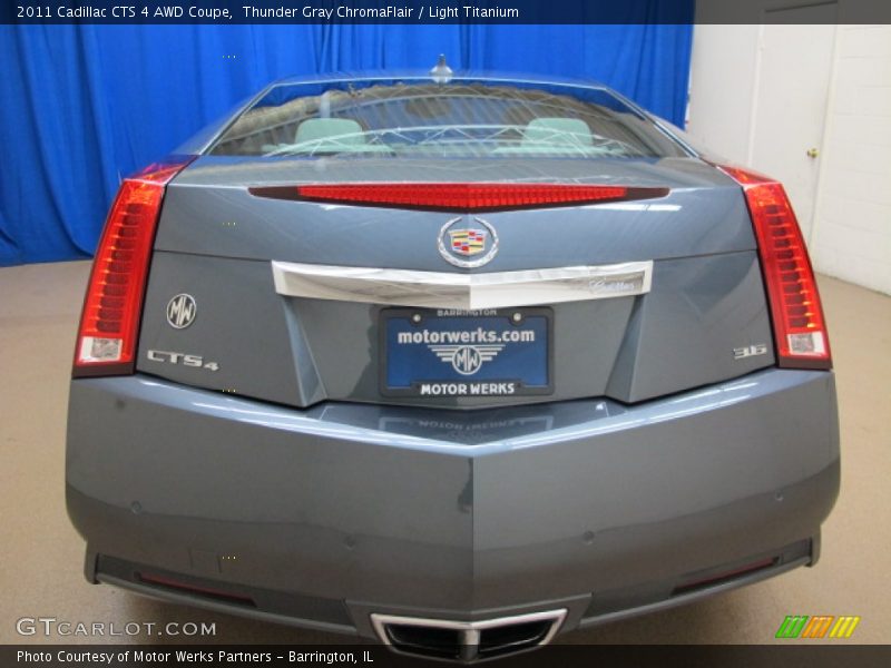 Thunder Gray ChromaFlair / Light Titanium 2011 Cadillac CTS 4 AWD Coupe