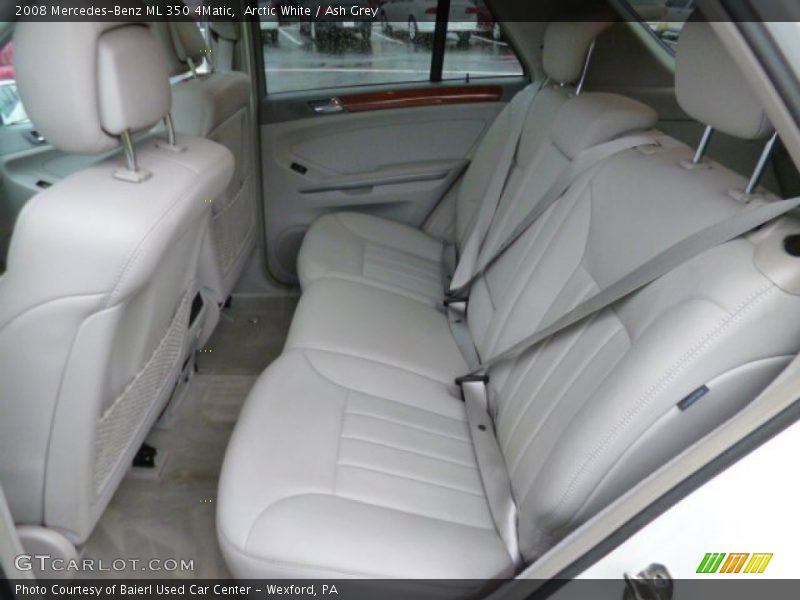 Arctic White / Ash Grey 2008 Mercedes-Benz ML 350 4Matic