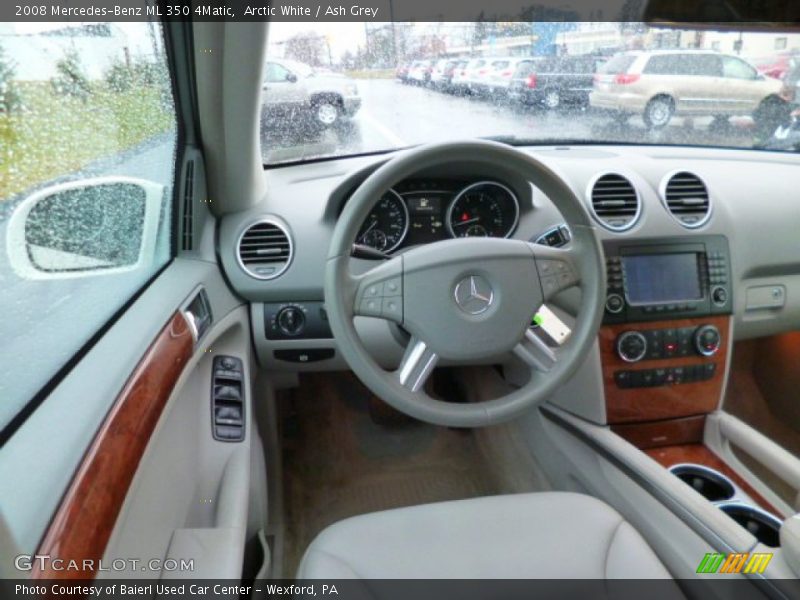 Arctic White / Ash Grey 2008 Mercedes-Benz ML 350 4Matic