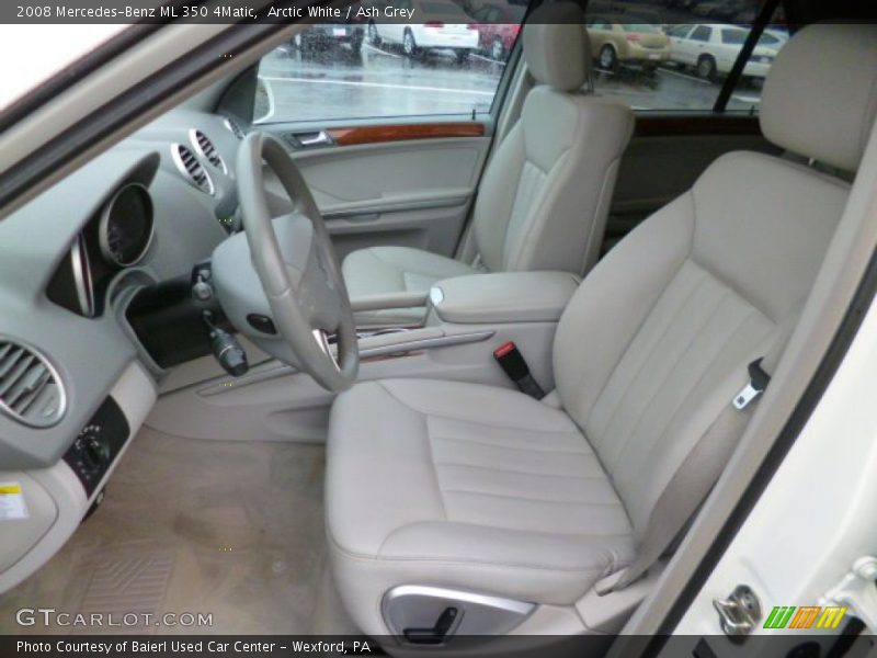 Arctic White / Ash Grey 2008 Mercedes-Benz ML 350 4Matic