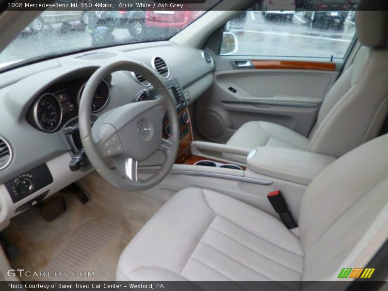 Arctic White / Ash Grey 2008 Mercedes-Benz ML 350 4Matic