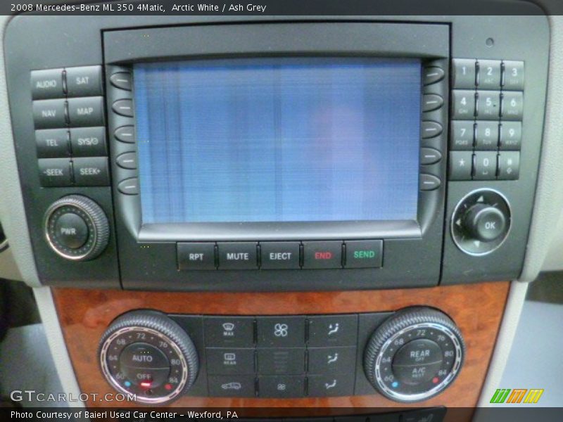 Arctic White / Ash Grey 2008 Mercedes-Benz ML 350 4Matic
