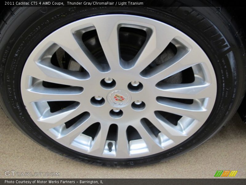 Thunder Gray ChromaFlair / Light Titanium 2011 Cadillac CTS 4 AWD Coupe