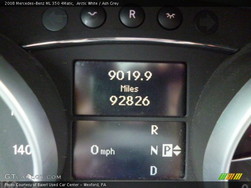 Arctic White / Ash Grey 2008 Mercedes-Benz ML 350 4Matic