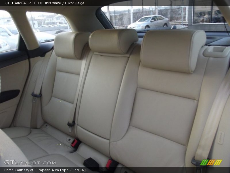 Rear Seat of 2011 A3 2.0 TDI