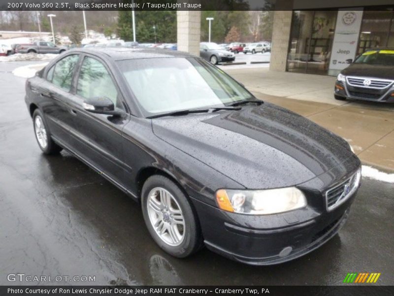 Black Sapphire Metallic / Taupe/Light Taupe 2007 Volvo S60 2.5T