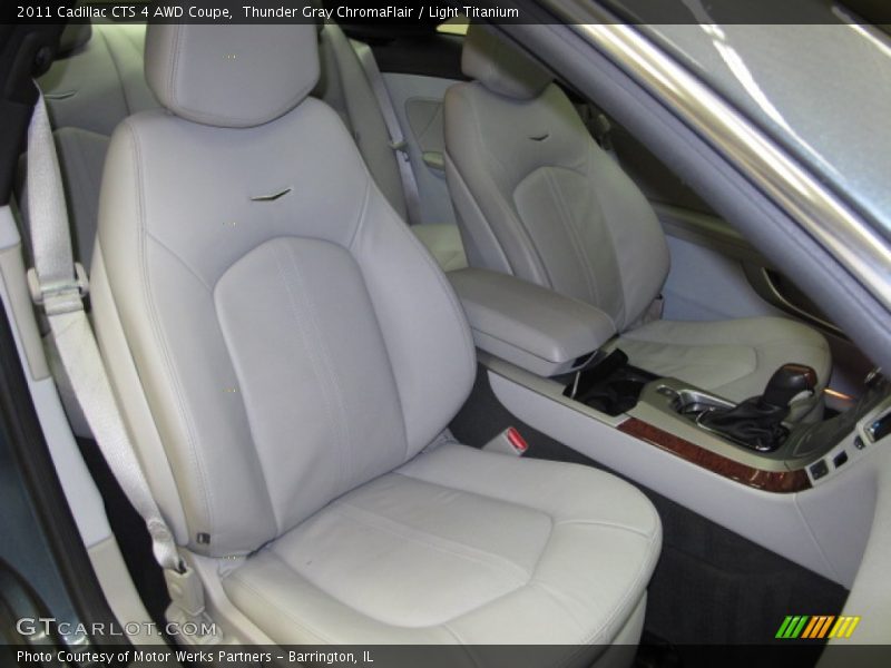 Thunder Gray ChromaFlair / Light Titanium 2011 Cadillac CTS 4 AWD Coupe