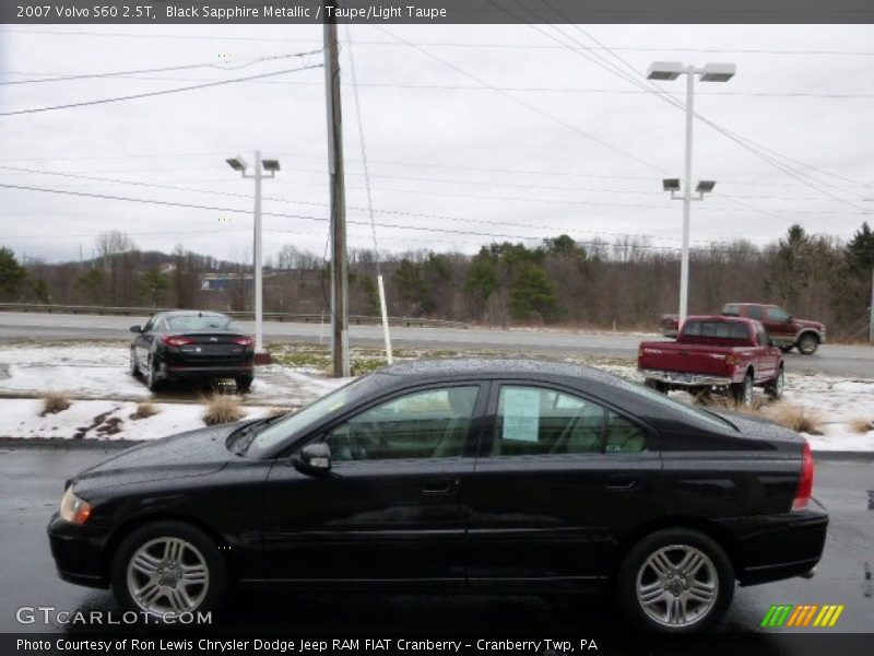 Black Sapphire Metallic / Taupe/Light Taupe 2007 Volvo S60 2.5T