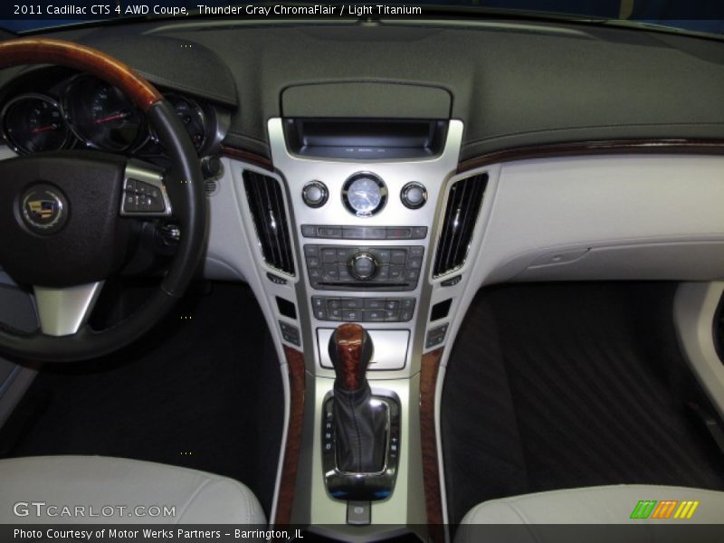 Thunder Gray ChromaFlair / Light Titanium 2011 Cadillac CTS 4 AWD Coupe