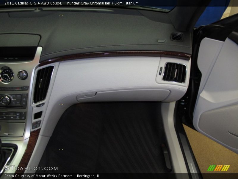 Thunder Gray ChromaFlair / Light Titanium 2011 Cadillac CTS 4 AWD Coupe