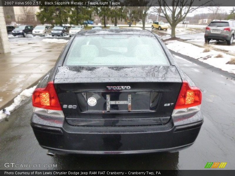 Black Sapphire Metallic / Taupe/Light Taupe 2007 Volvo S60 2.5T