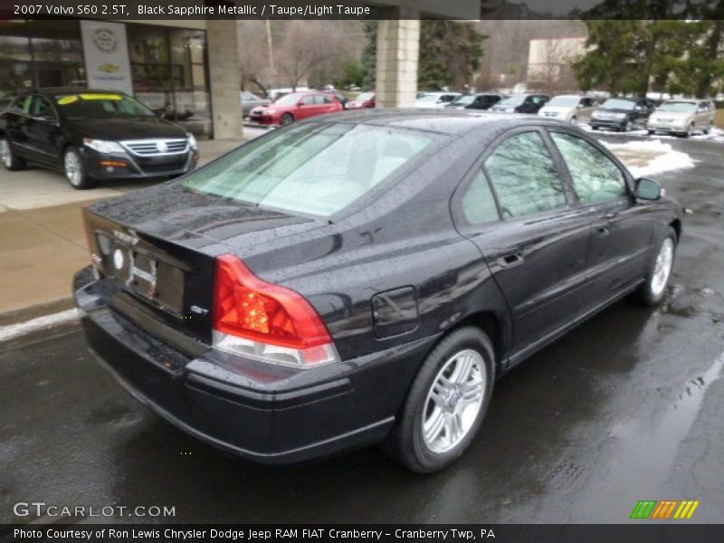 Black Sapphire Metallic / Taupe/Light Taupe 2007 Volvo S60 2.5T