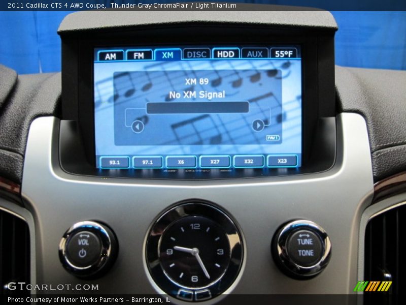 Thunder Gray ChromaFlair / Light Titanium 2011 Cadillac CTS 4 AWD Coupe