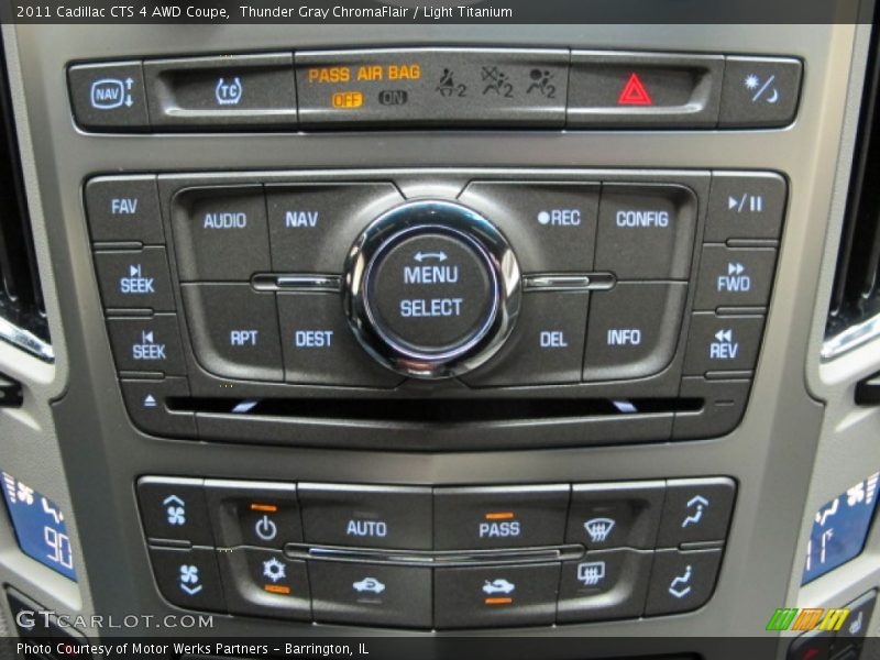 Thunder Gray ChromaFlair / Light Titanium 2011 Cadillac CTS 4 AWD Coupe