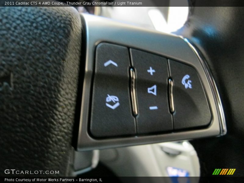Thunder Gray ChromaFlair / Light Titanium 2011 Cadillac CTS 4 AWD Coupe