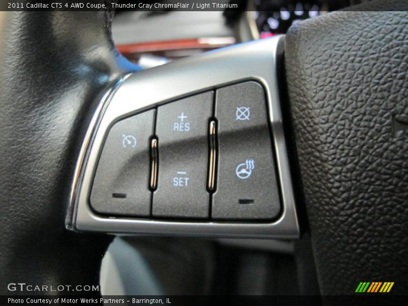 Thunder Gray ChromaFlair / Light Titanium 2011 Cadillac CTS 4 AWD Coupe